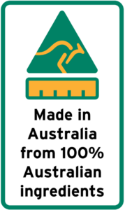 Made In Australia from 100% Australian Ingredients Made In Australia from 100% Australian Ingredients