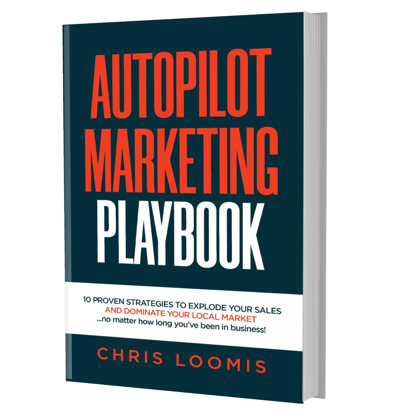 AMP Upright mock up Autopilot Marketing Playbook